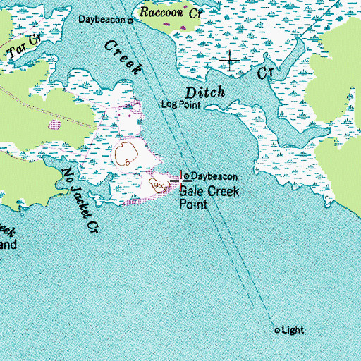 Topographic Map of Gale Creek Point, NC