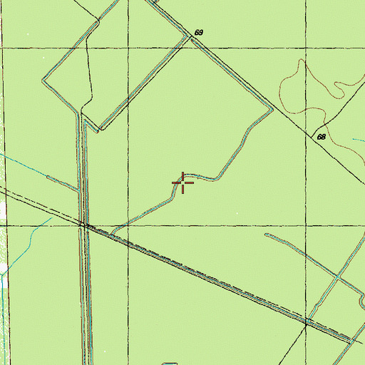 Topographic Map of Gap Bay, NC