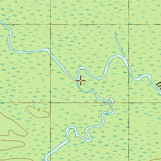 Topographic Map of Gardner Creek, NC