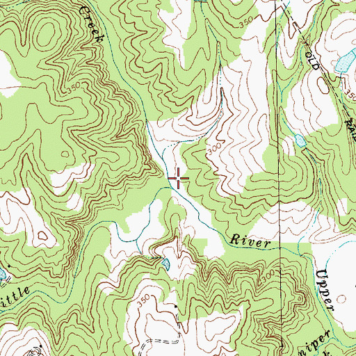 Topographic Map of Gasters Creek, NC