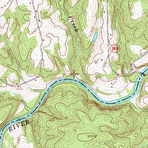 Topographic Map of Gilberts Creek, NC