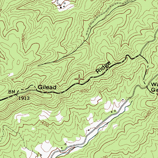 Topographic Map of Gilead Ridge, NC