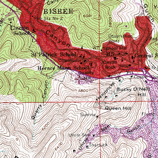 Topographic Map of Quality Hill, AZ