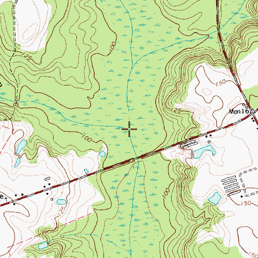 Topographic Map of Gilmore Swamp, NC
