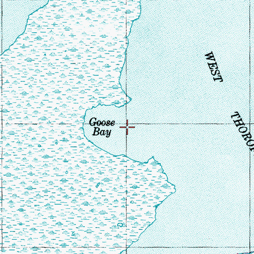 Topographic Map of Goose Bay, NC