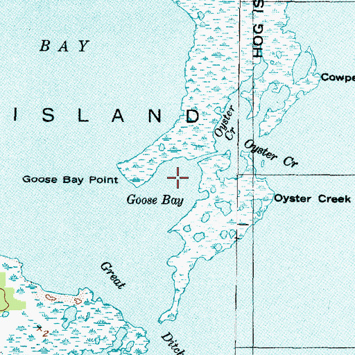 Topographic Map of Goose Bay, NC