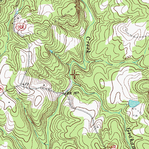 Topographic Map of Graham Branch, NC