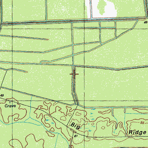 Topographic Map of Gray Swamp, NC