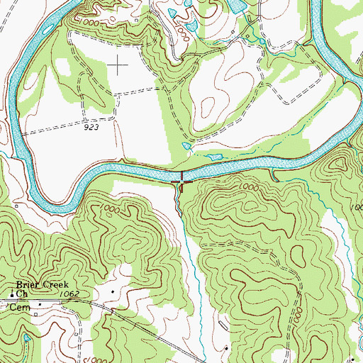 Topographic Map of Grays Creek, NC