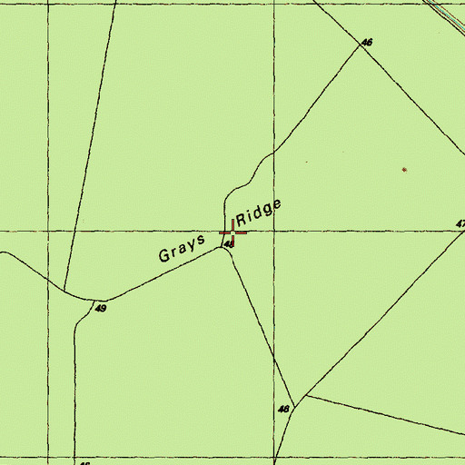 Topographic Map of Grays Ridge, NC