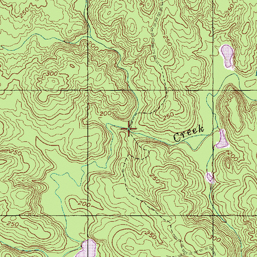 Topographic Map of Hale Creek, NC