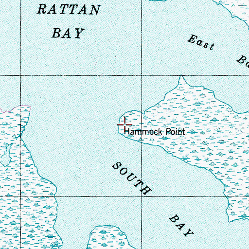 Topographic Map of Hammock Point, NC