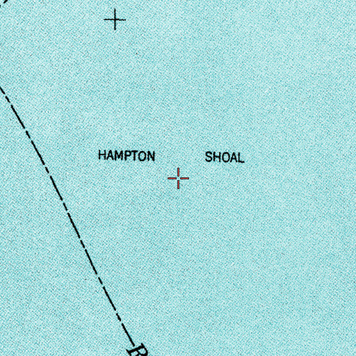 Topographic Map of Hampton Shoal, NC