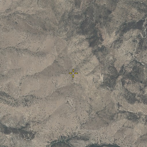 Aerial/Satellite Image of Quartzite Mountain, AZ