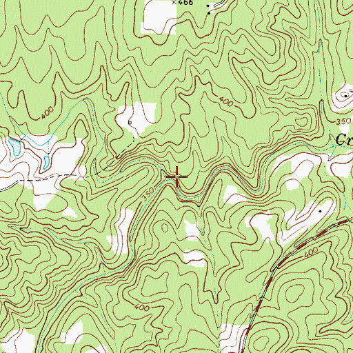 Topographic Map of Harts Creek, NC