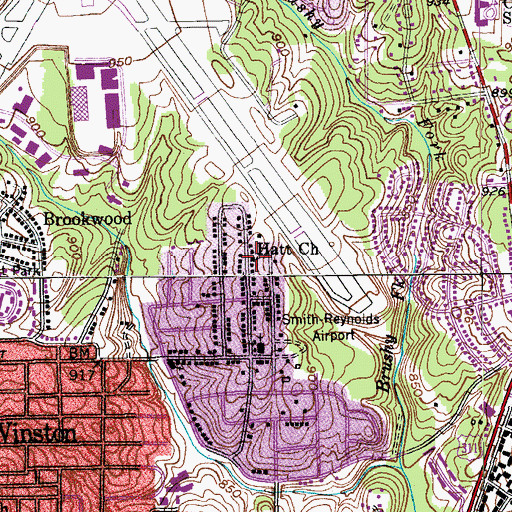 Topographic Map of Hatt Church, NC