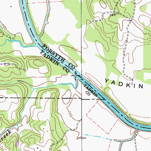 Topographic Map of Hauser Creek, NC
