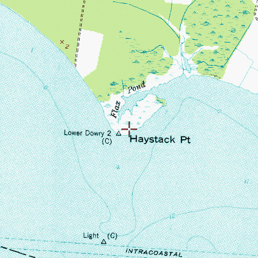 Topographic Map of Haystack Point, NC