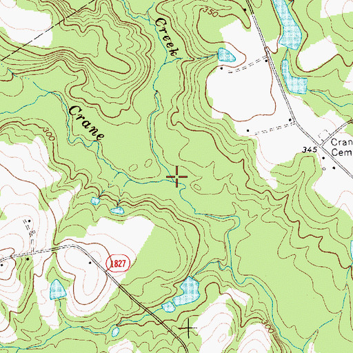 Topographic Map of Herds Creek, NC
