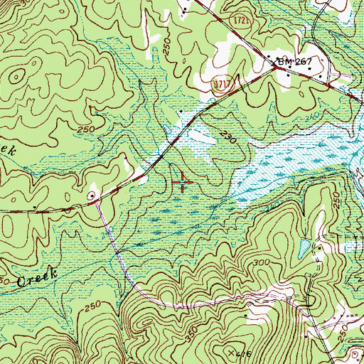 Topographic Map of Herndon Creek, NC
