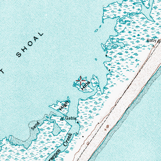 Topographic Map of High Hills, NC