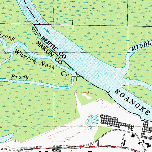 Topographic Map of Highland Prong, NC