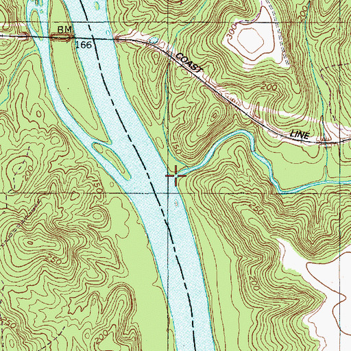 Topographic Map of Hitchcock Creek, NC