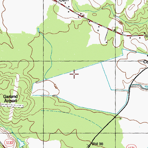 Topographic Map of Hog Island Swamp, NC