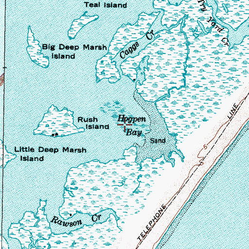 Topographic Map of Hogpen Bay, NC