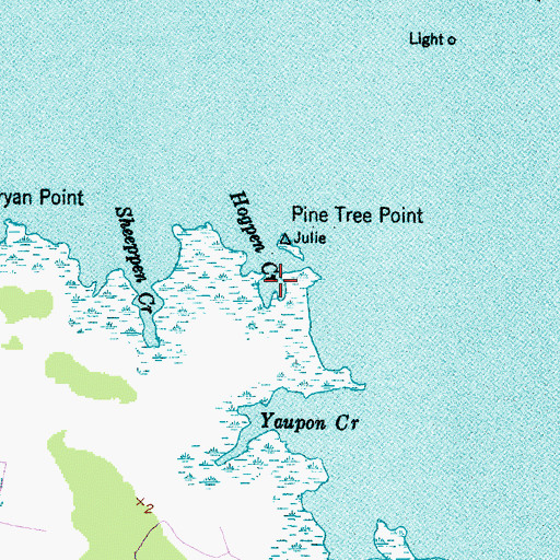 Topographic Map of Hogpen Creek, NC