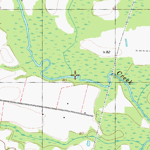 Topographic Map of Hominy Swamp, NC