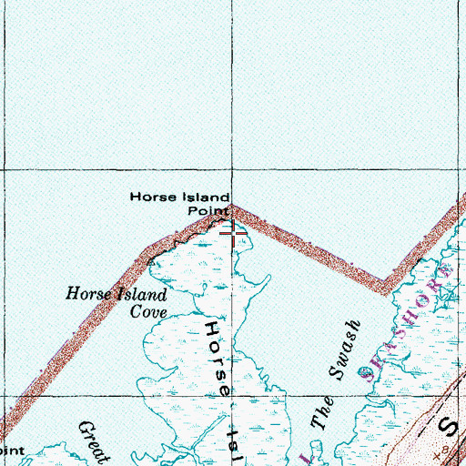 Topographic Map of Horse Island Point, NC
