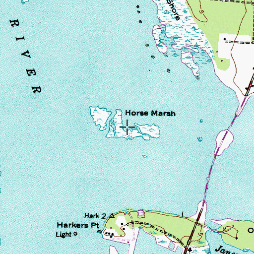 Topographic Map of Horse Marsh, NC