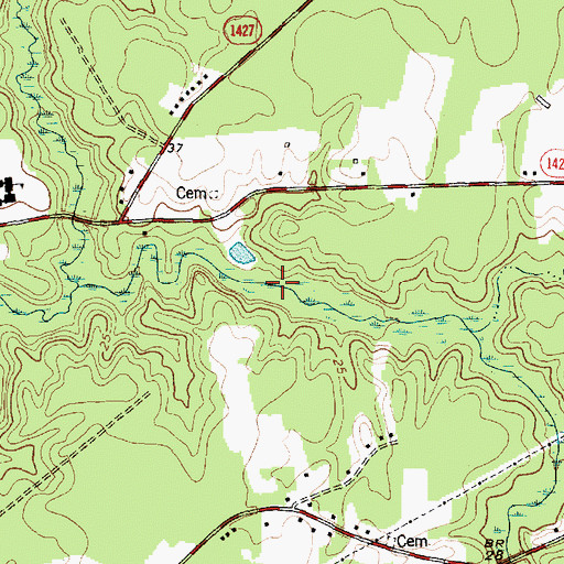 Topographic Map of Horse Swamp, NC