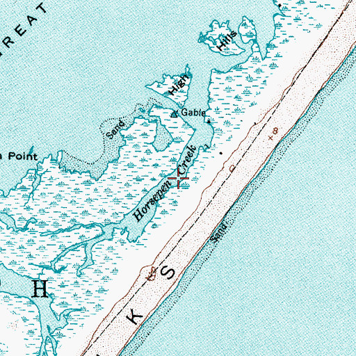 Topographic Map of Horsepen Creek, NC