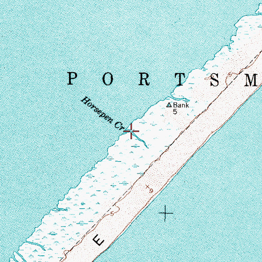 Topographic Map of Horsepen Creek, NC