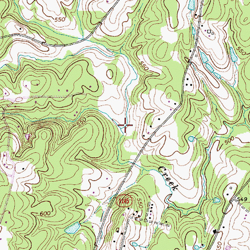 Topographic Map of Horton Branch, NC