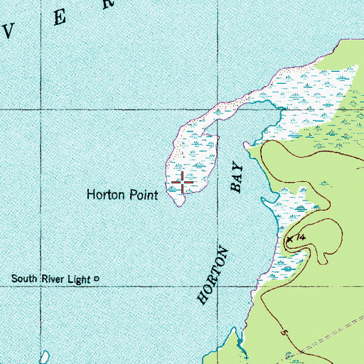 Topographic Map of Horton Point, NC