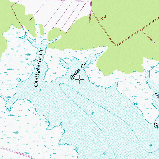 Topographic Map of House Creek, NC