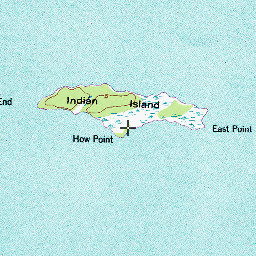 Topographic Map of How Point, NC