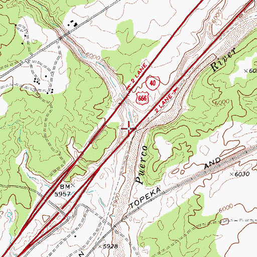 Topographic Map of Querino Wash, AZ