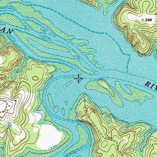 Topographic Map of Hyco River, VA
