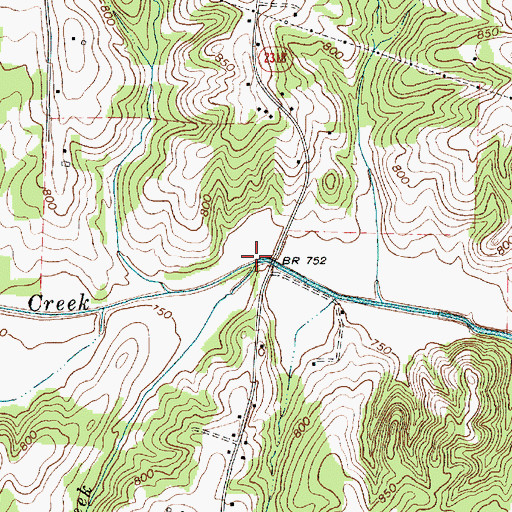 Topographic Map of I-L Creek, NC