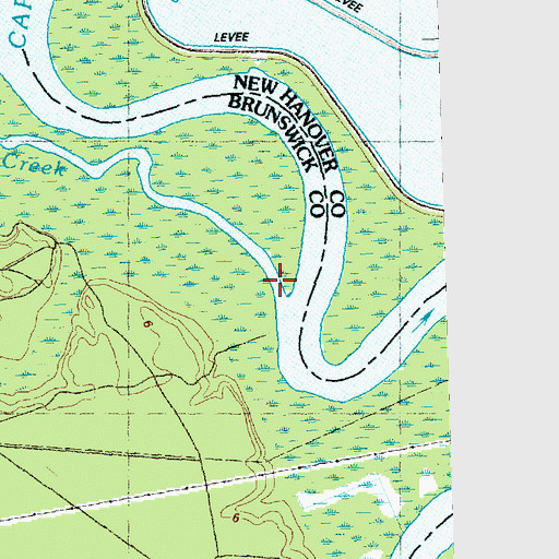 Topographic Map of Indian Creek, NC