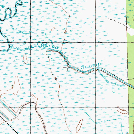Topographic Map of Indigo Branch, SC