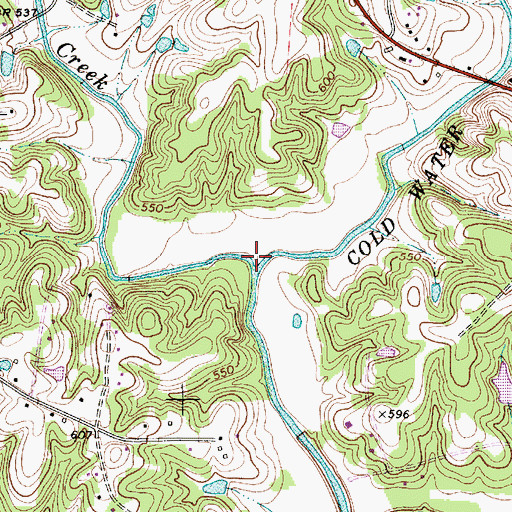 Topographic Map of Irish Buffalo Creek, NC