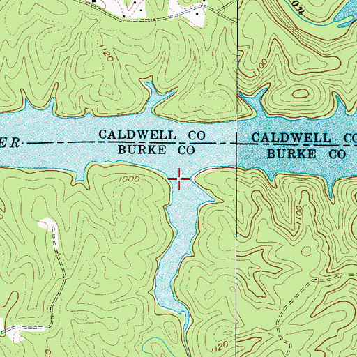 Topographic Map of Island Creek, NC