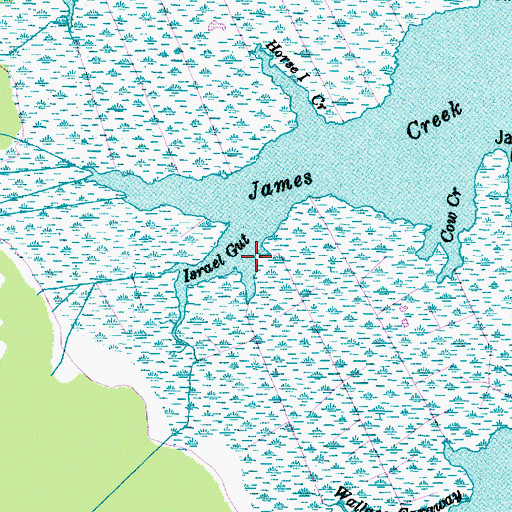 Topographic Map of Israel Gut, NC