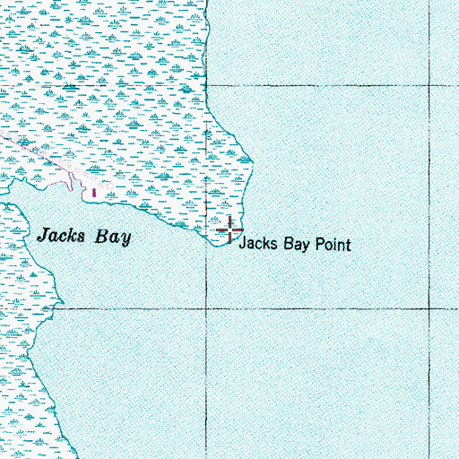 Topographic Map of Jacks Bay Point, NC