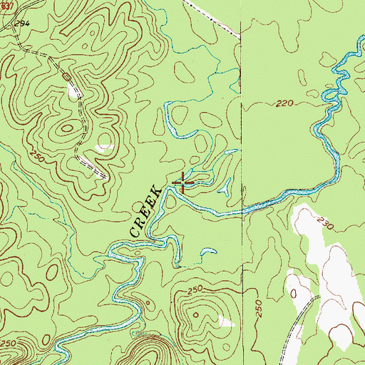 Topographic Map of Jacks Branch, NC
